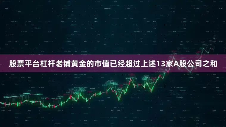 股票平台杠杆老铺黄金的市值已经超过上述13家A股公司之和