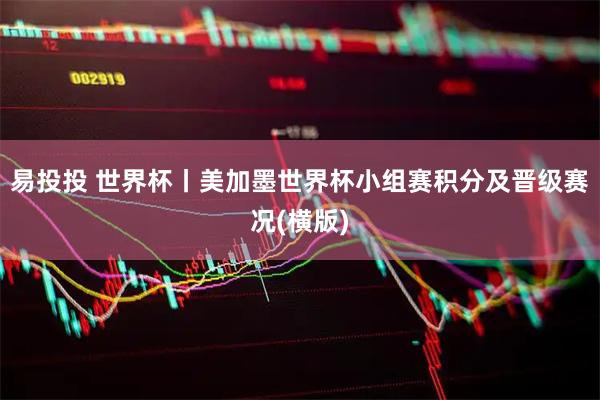 易投投 世界杯丨美加墨世界杯小组赛积分及晋级赛况(横版)